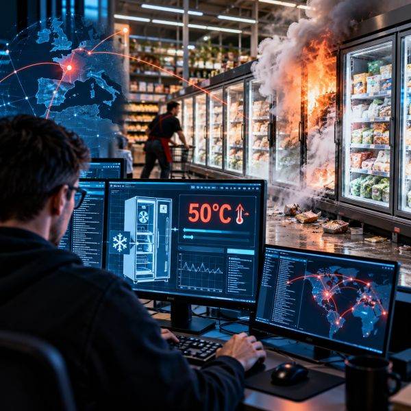 Hackers remotely set fire to refrigerators in french supermarkets